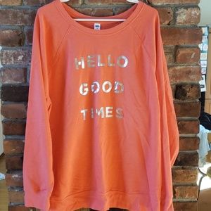 XXL Old Navy sweatshirt Coral